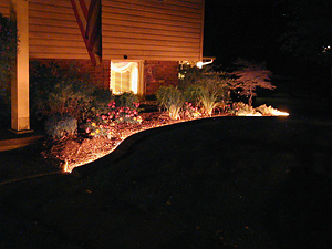 lighted concrete curbing