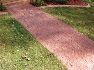Concrete Stamped Walkway